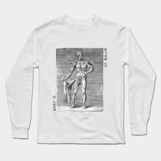 What's Within Us Vintage Tee// Human Anatomy Long Sleeve T-Shirt